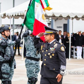 Gobernadora y alcalde de Tijuana asisten a tomas de protesta de mandos militares y de la Guardia Nacional en BC