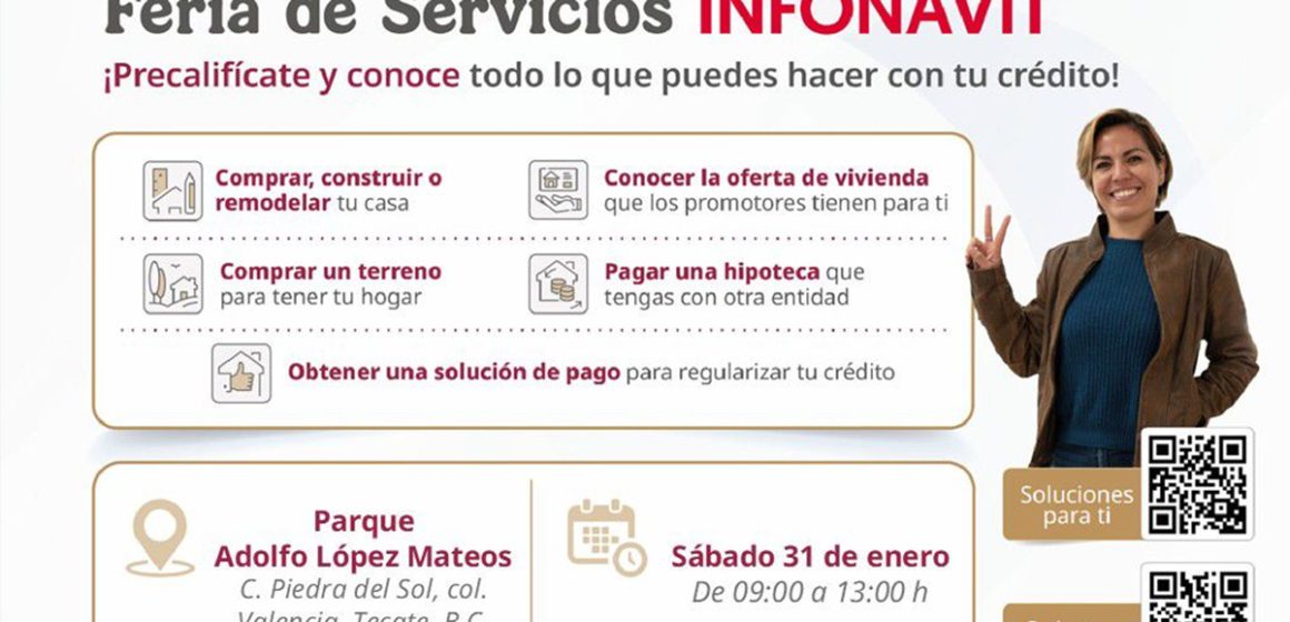 INFONAVIT llega a Tecate con asesoría gratuita durante la Jornada de Bienestar