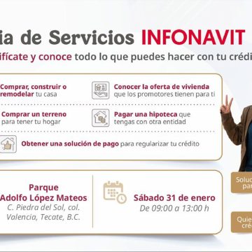 INFONAVIT llega a Tecate con asesoría gratuita durante la Jornada de Bienestar