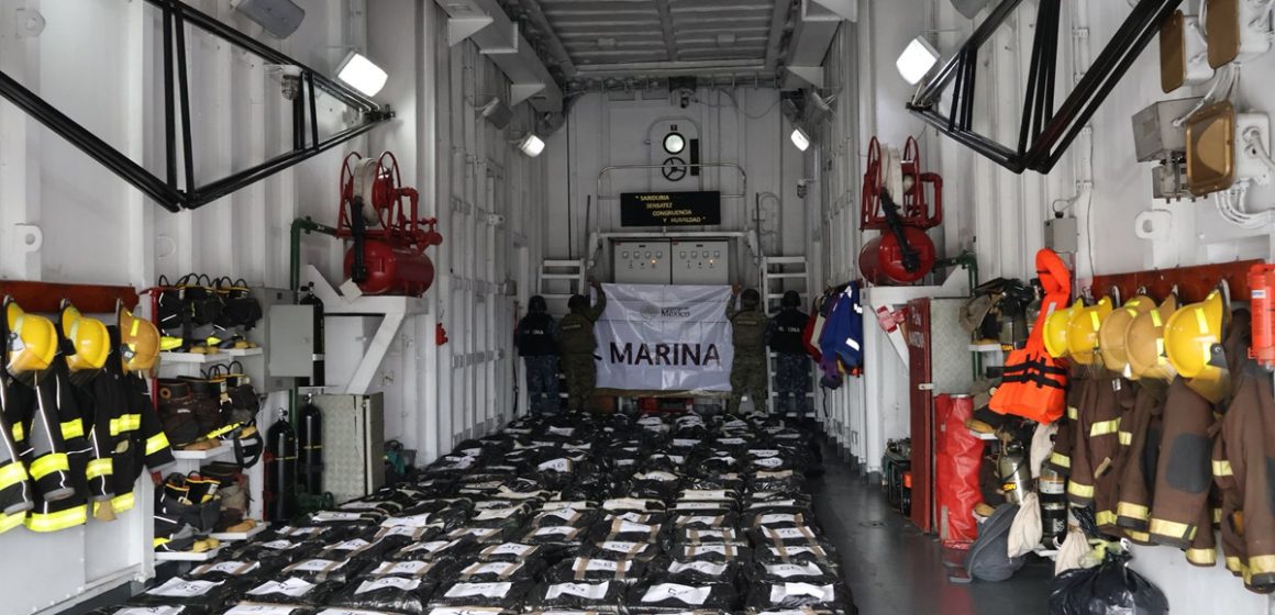 Aseguran 188 bultos con presunta cocaína en operativo conjunto