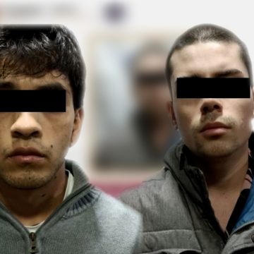 Aseguran a dos personas armadas tras persecución y monitoreo en tiempo real