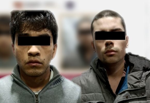 Aseguran a dos personas armadas tras persecución y monitoreo en tiempo real