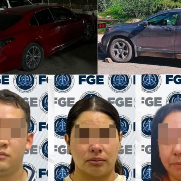 Arrestan a tres personas y recuperan dos autos robados