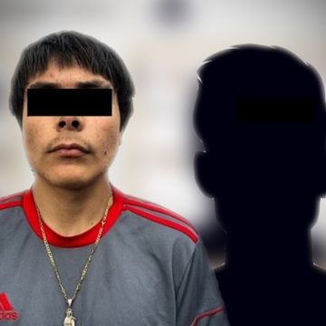 Detienen a dos jóvenes armados en auto con predenuncia de robo