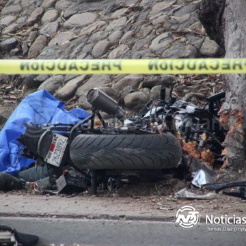 Motociclista muere tras chocar contra árbol en Vía Rápida Oriente
