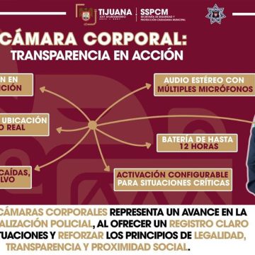 Cámaras corporales refuerzan transparencia en actuación policial