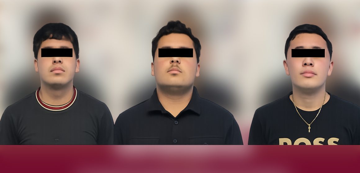 Detienen a tres jóvenes por robo con violencia en la colonia Libertad