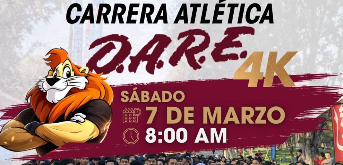 Carrera D.A.R.E. será este 7 de marzo