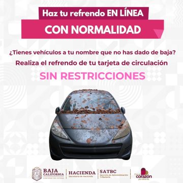 Refrendo vehicular en Baja California ya puede realizarse sin restricciones