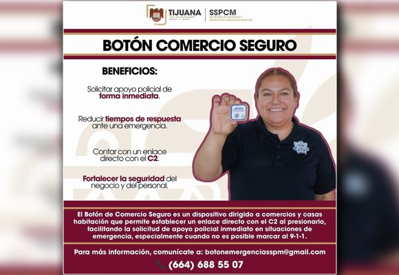 Invitan a comercios a reforzar su seguridad con Botón de Comercio Seguro