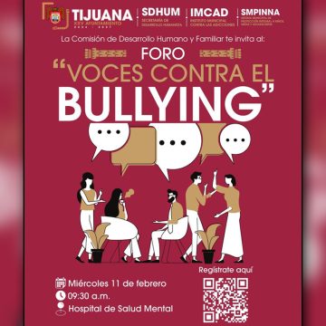 Anuncian foro contra el bullying en Tijuana