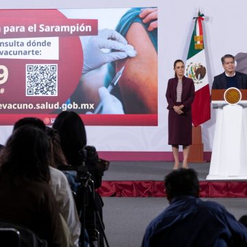 Sheinbaum acelera vacunación nacional y descarta desabasto