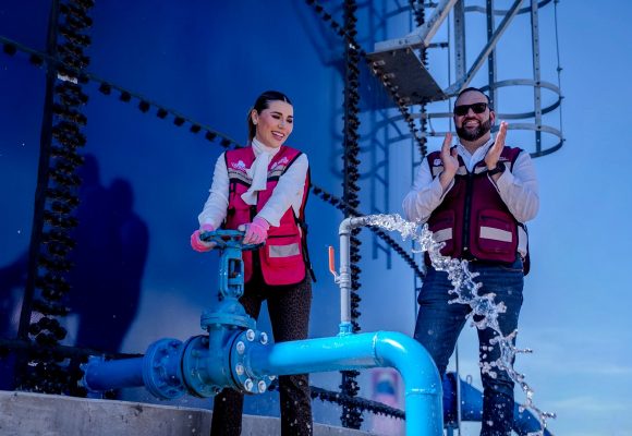 Inauguran tanque “Juárez” y anuncian obras de pavimentación en Tecate