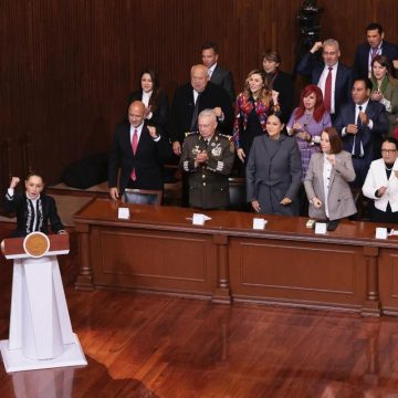 Gobernadora Marina del Pilar acompaña a Claudia Sheinbaum en aniversario de la Constitución