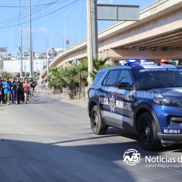 4 Policías municipales realizan jornada de activación física en vialidades de la ciudad
