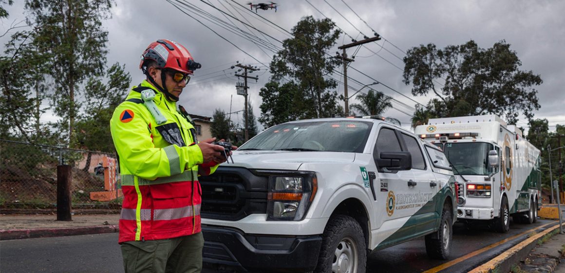 Más de 60 incidentes por lluvias y fuertes vientos en Tijuana