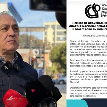 Condena CCSPBC ingreso y robo a domicilio atribuido a elementos federales