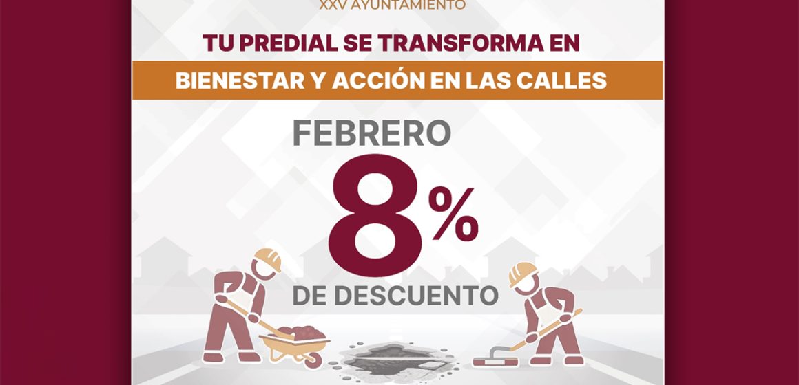Invita Gobierno de Tecate a aprovechar 8% de descuento en el pago del predial durante febrero