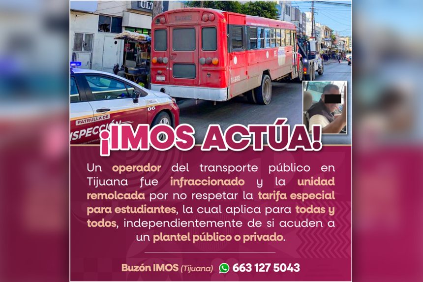 Por negar descuento a estudiante, remolcan camión y multan al chofer