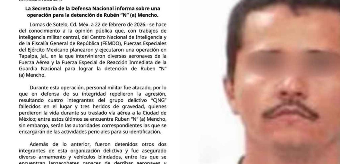 hhh SEDENA confirma operación contra “El Mencho”; reportan su muerte