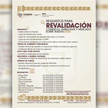 zxczx Tijuana inicia revalidación 2026 para comercio ambulante y mercados sobre ruedas