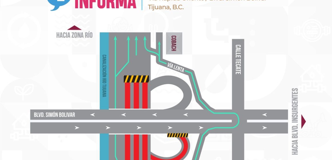 Reparación de tubería cerrará carriles en Vía Rápida