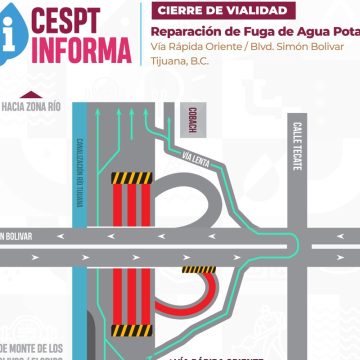 Reparación de tubería cerrará carriles en Vía Rápida