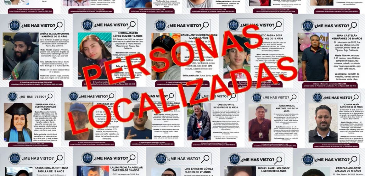 1 Localizan a 22 personas reportadas como desaparecidas