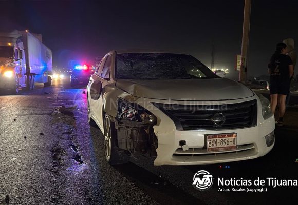 Intento de asalto termina en atropellamiento; fue trasladado a un hospital