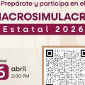 Simulacro estatal será el 6 de abril