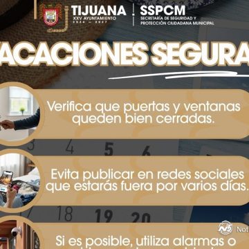 Emiten recomendaciones para evitar robos en Semana Santa