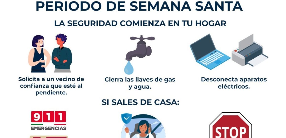 1 FGE emite recomendaciones por Semana Santa