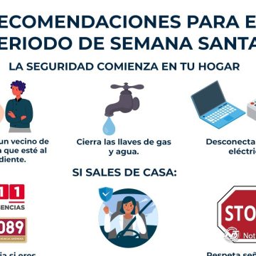 FGE emite recomendaciones por Semana Santa