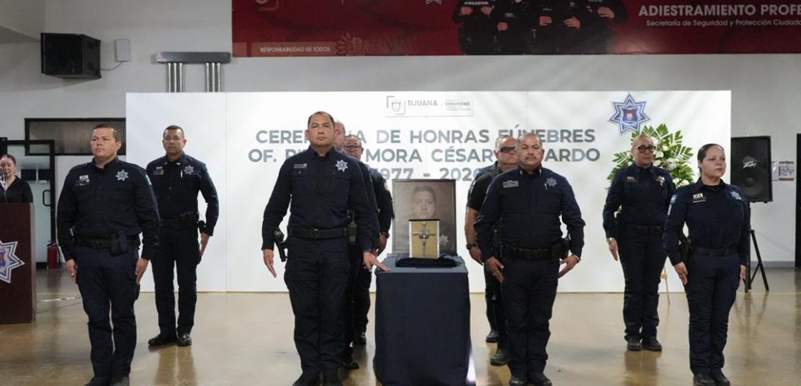 SSPCM despide con honores a oficial caído