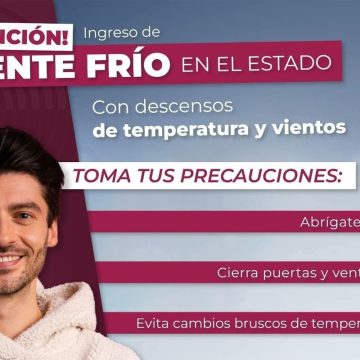 Ingresará nuevo frente frío a Baja California