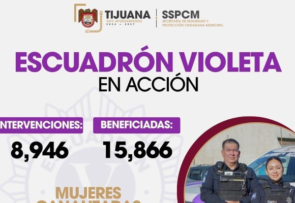 Escuadrón Violeta refuerza la protección a mujeres