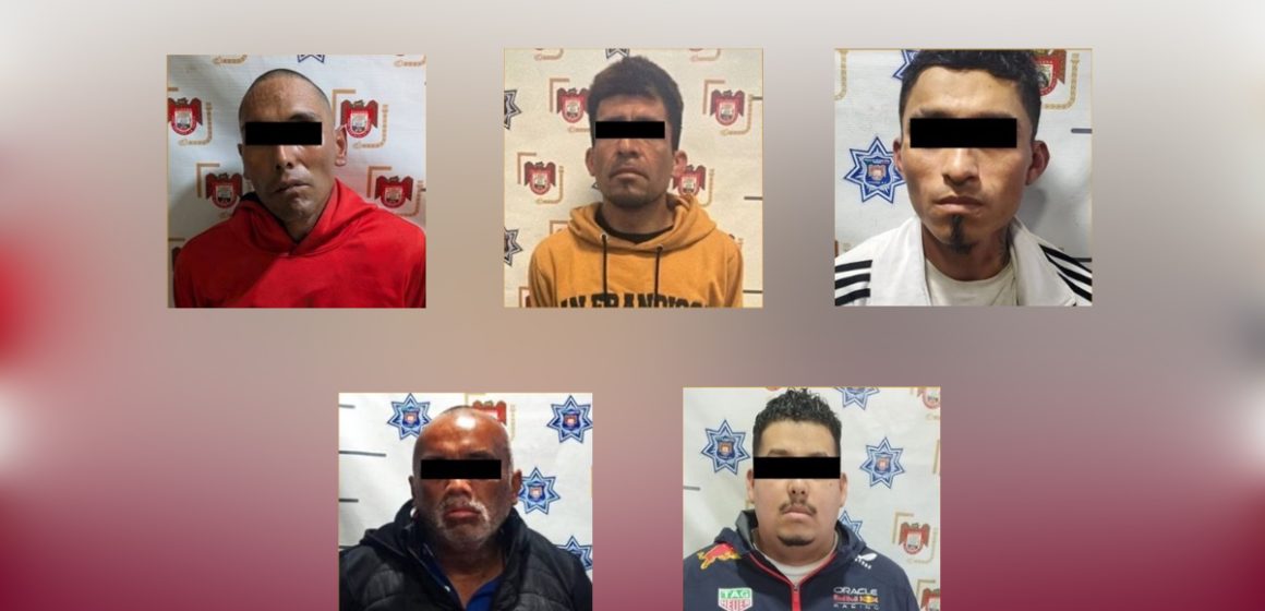 Caen cinco personas armadas en distintos operativos