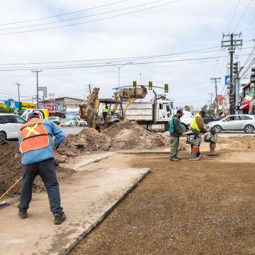 Reabren bulevar Benito Juárez en Rosarito tras trabajos en drenaje y bacheo