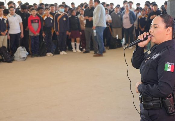 Fortalece SSPCM programa escolar en Valle Dorado