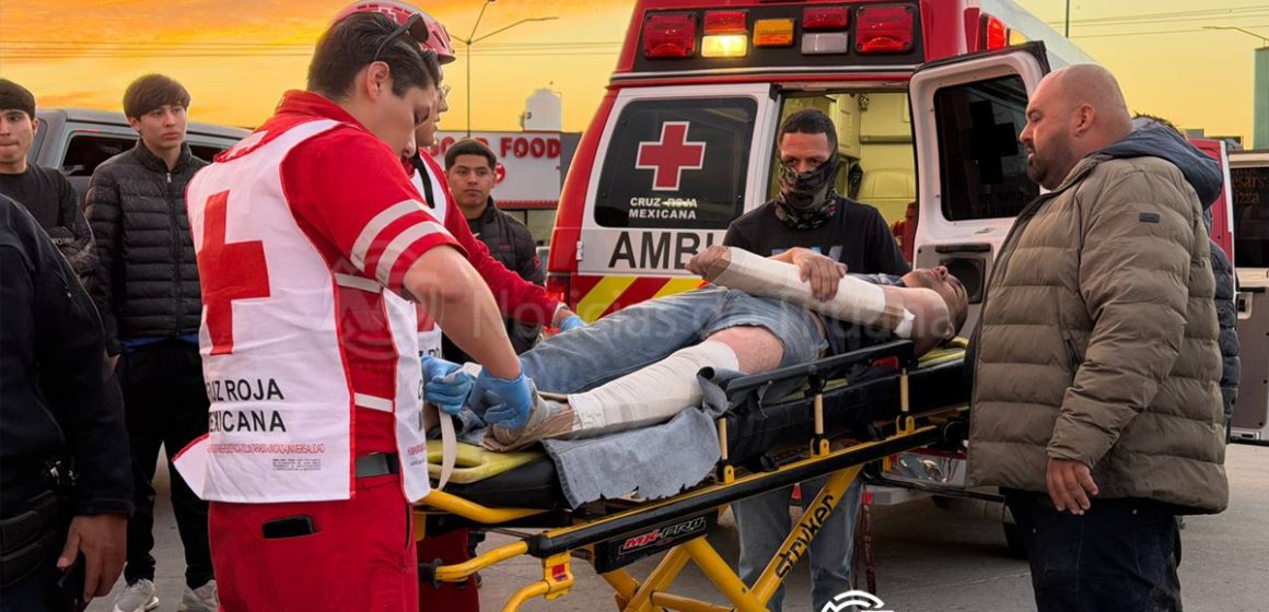 Cinco personas terminan en el hospital tras choque entre Razer y cuatrimoto