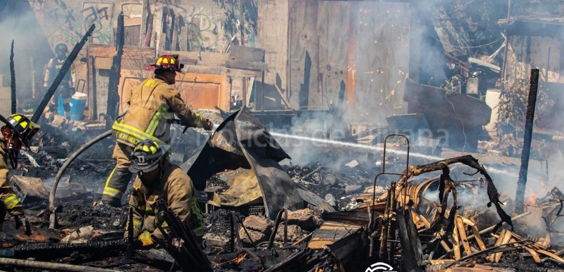 Incendio en Valle Verde deja a ocho familias sin hogar