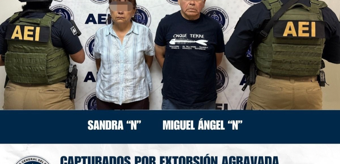 Captura FGE a pareja presuntamente vinculada a “cártel inmobiliario”