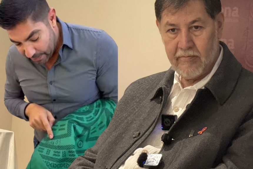 Noroña defiende a Ayala por playera firmada por Sheinbaum