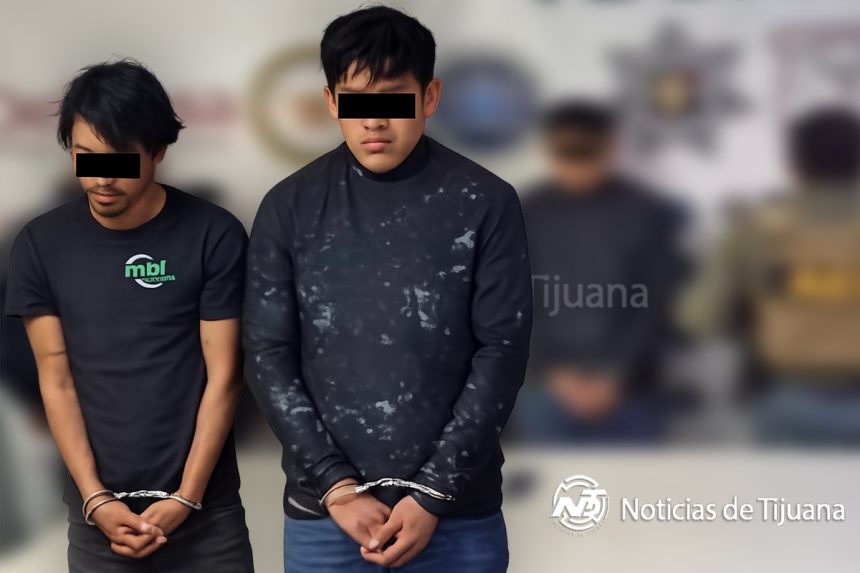 Disparos e incendio de vehículo terminan con dos detenidos en Tecate