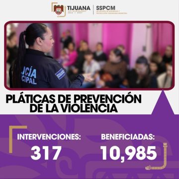 Más de 10 mil personas reciben orientación para prevenir la violencia contra las mujeres en Tijuana