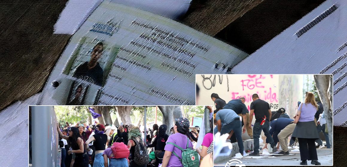 ttttt Manifestación del 8M deja daños en Fiscalía en Tijuana