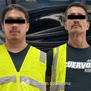 Se hacían pasar por Telnor y los agarran robando cable en La Mesa