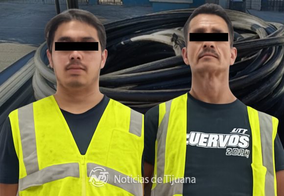 Se hacían pasar por Telnor y los agarran robando cable en La Mesa