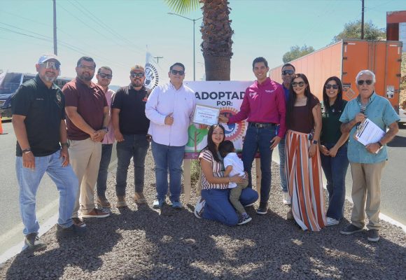 CTM adopta camellón en Tecate y se suma al mejoramiento urbano