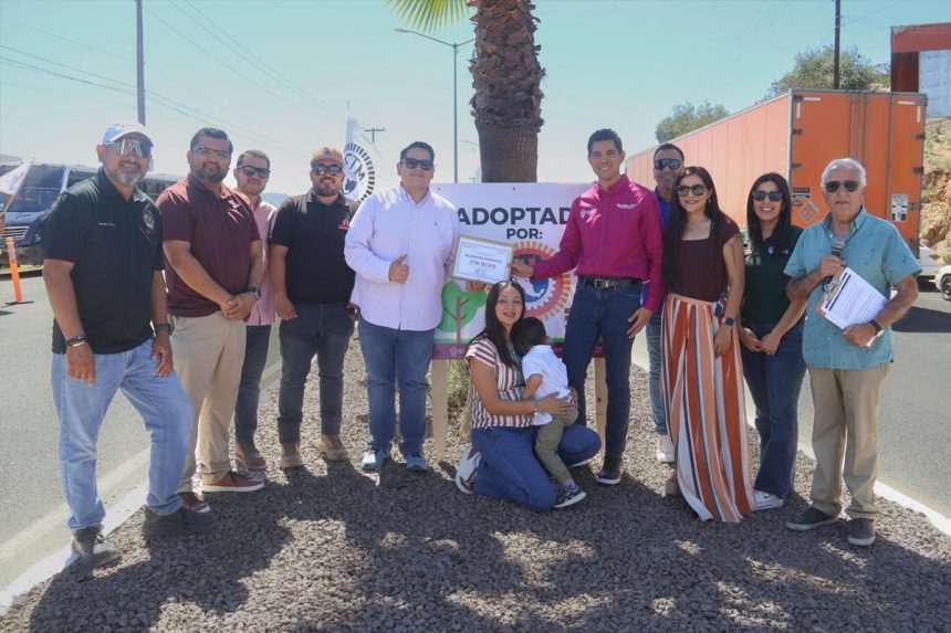 CTM adopta camellón en Tecate y se suma al mejoramiento urbano